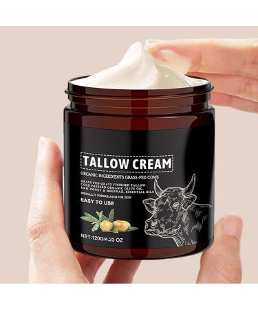 Beef Tallow for Skin 120g Tallow and Honey Balm Grass Fed Beef Tallow Face Moisturizer Natural Tallow Skin Care Cream Body Butter Nourish and Soothe Dry Skin - Buy Online on GoSupps.com