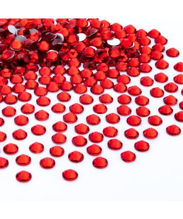 YHMQ DU 576 pieces rhinestones nail crystals - rhinestones for nails crystal red - SS30 (6.4-6.5mm) Red SS30-576PCS