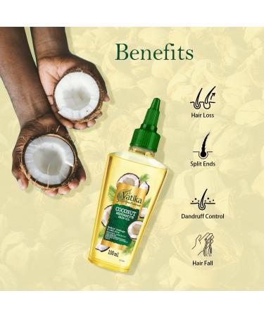Vatika Afro Naturals Coconut Restorative Hair Oil - 100ml | Provides Strength & Nourishment | Boost Hair Health & Control Frizz - Buy Online on GoSupps.com