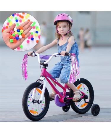 Gejoy 216 Pieces Bicycle Spoke Beads - Assorted Color Plastic Clip Beads for Wheel Decoration | Includes Storage Box - Buy Online on GoSupps.com