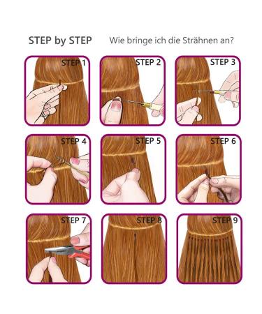 Shop Colorful Remy Real Hair Extensions - 50x 0.5g Orange High-Tip Strands | Remyhaar.eu - Buy Online on GoSupps.com