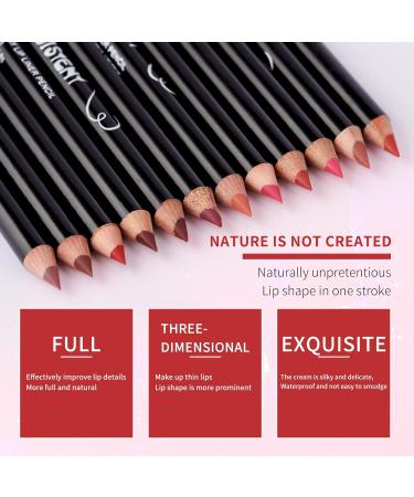 Buy Mimore 12th Specialist Lip Liner Pencil Set - Matte Smooth Waterproof Lip Makeup Kit for Women - Buy Online on GoSupps.com