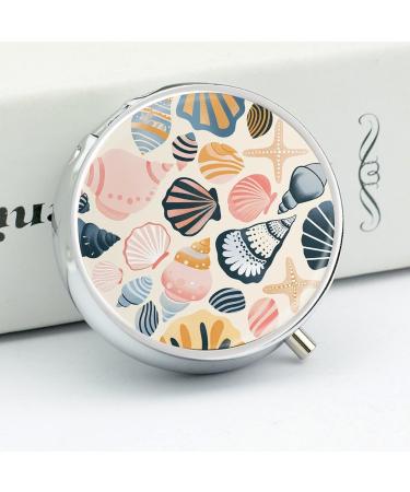3 Compartment Travel Pill Box - Portable Medicine Organizer for Purse & Pocket | Various Shell Designs - Buy Online on GoSupps.com