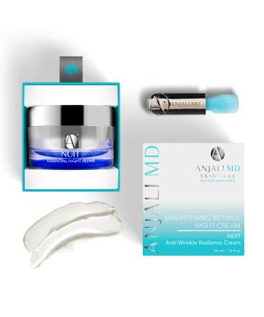 Nuit Anti-Aging Retinol Night Skincare Cream - Reduce Wrinkles Sun Damage and Spots