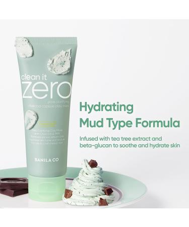 BANILA CO Clean It Zero Charcoal Capsule Pore Polish Mask | Gentle Exfoliating Facial Polish with Charcoal PHA Capsules & Green Clay | Korean Skincare for Oily & Sensitive Skin (100g / 3.53 oz) 01 Charcoal Capsule - Buy Online on GoSupps.com