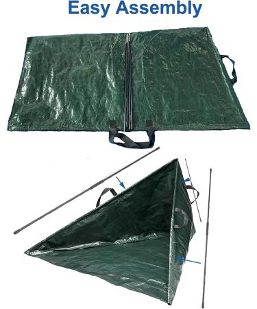 LeafSky Leaf Collector Tripod Bag Kit | 10 Count 30 Gallon Heavy Duty Paper Bags | Lawn Leaf Bag with Scoops Gloves | Self Standing Yard Waste Bag for Grass Clippings - Buy Online on GoSupps.com