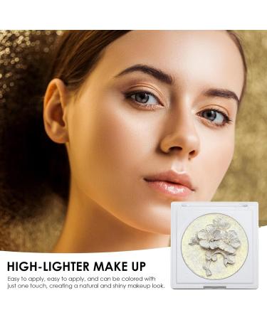 Highlighter Makeup Palette | Contour Palette Powder - 3D Plum Blossom Long-Lasting Highlighter Powder Face Highlighter Illuminator 0.7 Oz Highlight Makeup Rowces 02# - Buy Online on GoSupps.com