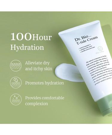 Dr. Bio T-tide Cream 11.28oz | Hydrating Moisturizer for Sensitive Skin Face & Body | Probiotics & CICA | Korean Skin Care for Newborns - Buy Online on GoSupps.com