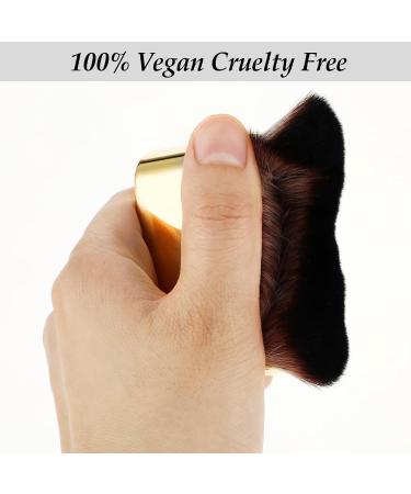 Amaxiu Self Tanner Brush Bronzer Self Tan Brush Self Tanning Brush Applicator Face Body Makeup Brush Sunscreen Brush Make Up Kabuki Brush(Gold) - Buy Online on GoSupps.com