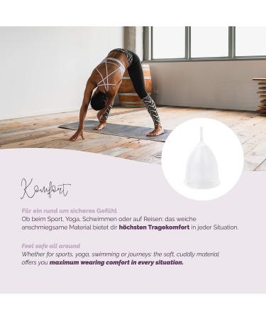 Livella Menstrual Cup Size S - Comfortable & Sustainable Period Hygiene | Includes Storage Bags | Eco-Friendly Alternative to Tampons - Buy Online on GoSupps.com