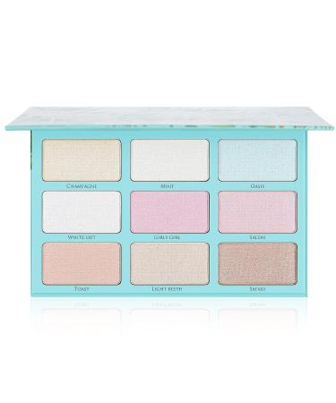 Docolor Tropical Highlighter Palette - 9 Shades of Metallic Shimmer Face Illuminator Kit - Buy Online on GoSupps.com