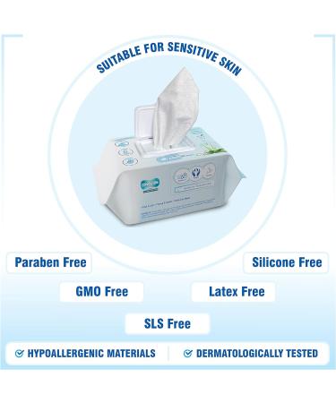 Comfy Life Premium Full Body Cleansing Wet Wipes for Adults - 80 Count Pack - Luxury Fresh-Feel, Rinse-Free, Fragrance-Free Intimate Care Sheets - Buy Online on GoSupps.com