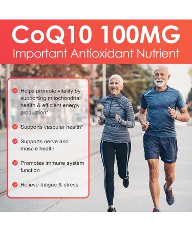 Buy NATURE TARGET CoQ10 100mg Softgels with 10mg PQQ | High Absorption Antioxidant for Heart & Brain Health | 120 Servings - Boost Cellular Energy - Buy Online on GoSupps.com