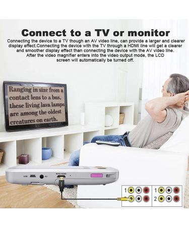 Electronic Reading Aid Digital Magnifier Portable Video Magnifier Reading Aide for Low Vision with 4.3 Inch Monitor for Reading Aid - Buy Online on GoSupps.com