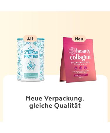 Alpha Foods Beauty Collagen Powder (400g) - Premium Collagen Hydrolysate Peptides Type I II & III with Hyaluronic Acid Elastin & Keratin - Tasteless Formula - Made in Germany - Buy Online on GoSupps.com
