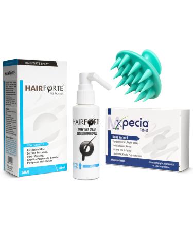 Xpecia Anti Hair Loss Kit + Hair Forte DHT Blocker Growth Kit for Men