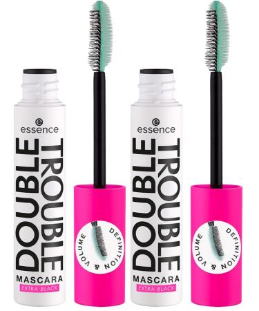 Essence - Mascara Double Trouble - Extra Black (Lot de 2)