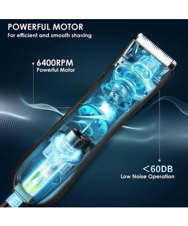 IFOLKY Men's Body Groomer - Waterproof Electric Trimmer for Groin & Body Hair with LED Light | Rechargeable Pubic Hair Razor - Buy Online on GoSupps.com