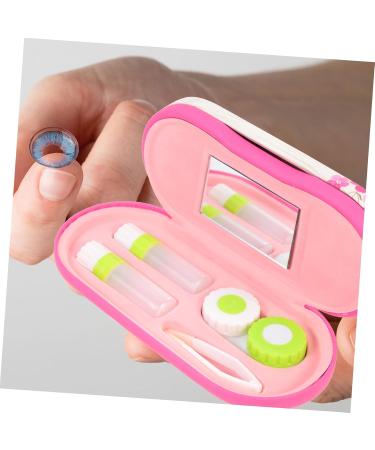 JECOMPRIS Double-Lodged Glasses Case & Sunglasses Case - Stylish Travel Accessories with Mirror Tweezers and Contact Lens Solution Holder - Buy Online on GoSupps.com