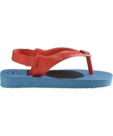Havaianas Unisex Babies Heroes Walking Sandals 9C - Turquoise Strawberry - Buy Online on GoSupps.com