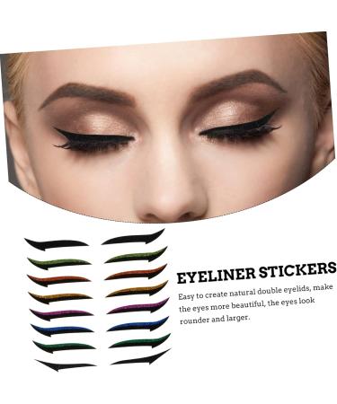 LALADEFIEE 36 Pairs Glitter Eyeliner Double Side Tape Smokey Eyes Transfers Eyelid Transfer Tape Sticker - Buy Online on GoSupps.com