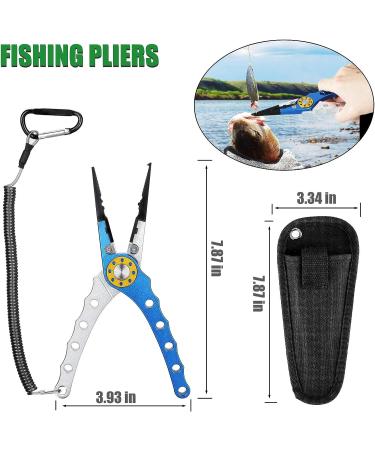 EEEKit Fishing Pliers & Gripper Set - Multi-Function Tool for Fish Hook Removal & Split Rings - Ideal Gift for Fishermen - Buy Online on GoSupps.com