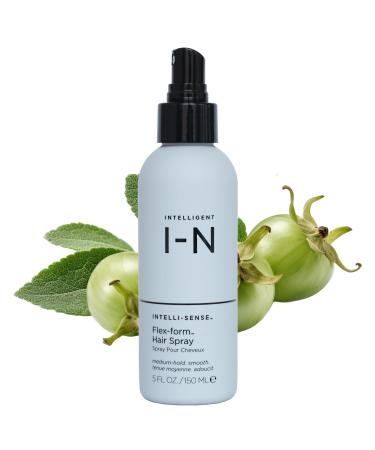 Intelligent Nutrients Flex-form Hair Spray High Performance Medium Hold Flexible Finish With Nourishing Essential Oils for All Hair Types Vegan 5 Oz