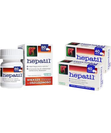 Hepatil Liver Detox Cleanse Support - 80 Capsules for Liver Function & Regeneration - Buy Online on GoSupps.com