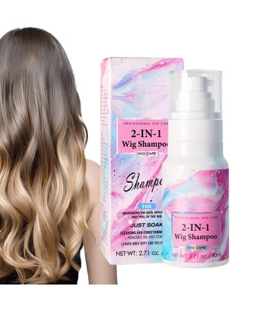 Veeteah Synthetic Wig Shampoo | Nourishing Shampoo for Human Hair Wig 80ml 2 in 1 Shampoo for Synthetic and Natural Hair Revitalizes and Veeteah