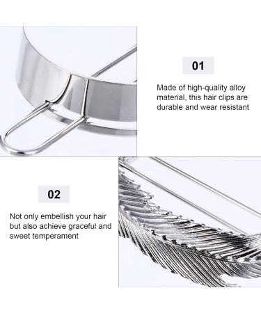 SOLUSTRE 3 Pieces Round Top Hair Pin Hair Cuff Clips High Polished Metal Women Hair Cuff Wedding Hair Bun Cage Vintage Hair Stick Ponytail Holder for Women Girls Silver - Buy Online on GoSupps.com