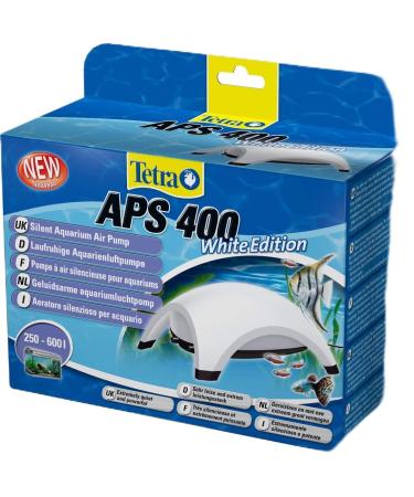 Tetra APS 400 Aquarium Air Pump - quiet diaphragm pump for aquariums from 250-600 L white White APS 400 (250 - 600 L)