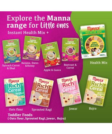 Manna Health Mix Instant 200g Beetroot & Carrot with Milk Travel Friendly (Mix with Water/Milk and Serve) - Buy Online on GoSupps.com