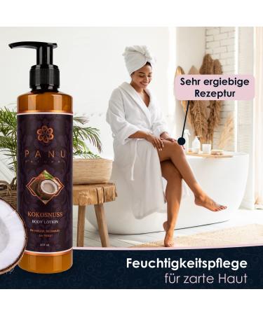 Panu Natural Body Lotion Coconut | Rich Moisturizing Lotion for Very Dry Skin | Vegan Body Care from Thailand - Buy Online on GoSupps.com