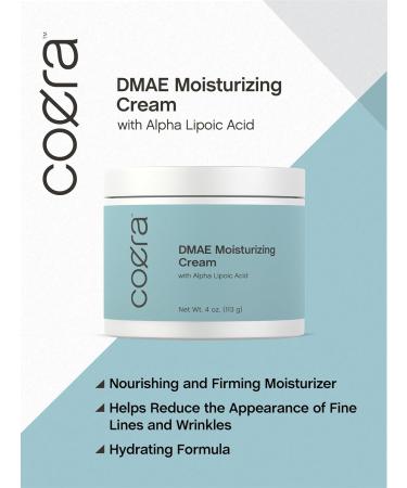 DMAE Moisturizing Cream 4 oz - Hydrating & Firming with Alpha Lipoic Acid | Paraben-Free SLS-Free Fragrance-Free for Skin & Face - International Shipping Available - Buy Online on GoSupps.com