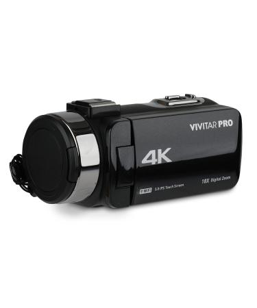 Vivitar 4K Video Camera, Wi-Fi Ultra HD Camcorder with 18x Digital Zoom, 3 IPS Touchscreen Video Recorder with Night Vision, Vlogging Camera with 3.5mm Microphone Jack, Rechargeable, SD Card Slot