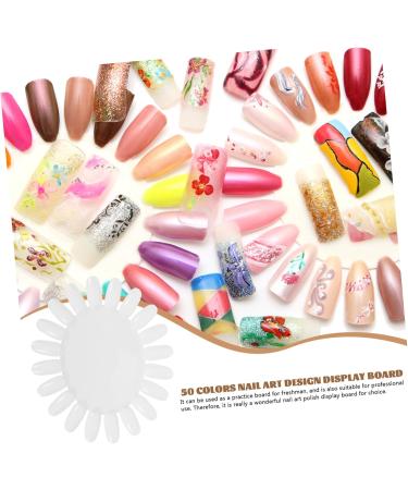 minkissy 2 Sets Nail Art Display Wheel Nail Color Show Card Nail Gel Color Card Nail Wheel Nail Display Wheel Manicure Color Card Nail Gel Polish Nail Art Display Board Nail Polish - Buy Online on GoSupps.com