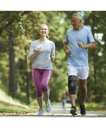 Thx4COPPER Hinged Knee Brace - Adjustable Open Patella with Dual Side Stabilizers for Men & Women - Compression Support for Knee Pain Relief - MCL ACL LCL Tendonitis Ligament - Size M (1 Pack) - Buy Online on GoSupps.com