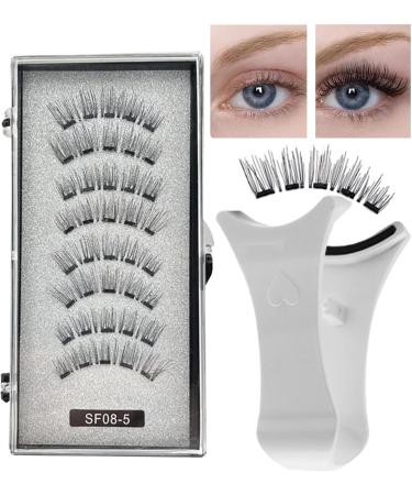 Magnetic Eyelashes Applicator - Look Reusable Magnetic Lashes Kit | Magnets False Eyelashes | 8 Lashes And 1 Clip Fake Eyelashes Kit For Bigger And Brighter Eyes Stunning Look - Buy Online on GoSupps.com