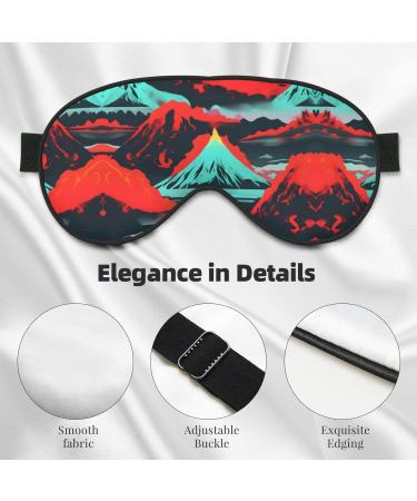 Buy Volcano Bloom Print Unisex Sleeping Eye Mask | Soft Light-Blocking Eye Mask for Ultimate Comfort - Shop Internationally - Buy Online on GoSupps.com