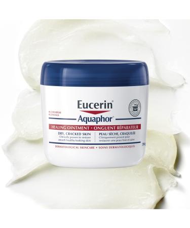 EUCERIN AQUAPHOR Healing Ointment Multipurpose Ointment for Dry Cracked Skin Chafing Cuticle Care Fragrance Free Non Greasy and Non Comedogenic Body Moisturizer Dermatological Skin Care 396g Unscented 396 g (Pack of 1)