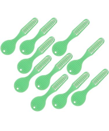 Healeved 10st prison toothbrush mouth cleaning brush toothbrush treat portable toothbrush thumbsprint the toothbrush toothbrush brushes travel accessories fingerprint plastic green 1 piece (1 Pack)