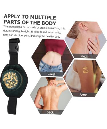 OHPHCALL 1 Set Box moxibustion box cloth cover Moxa Heat Tank moxa cloth cover handheld moxa roller smokeless moxa cone stand Moxa-cone Holder moxibustion pot Crystal flannelette Body - Buy Online on GoSupps.com