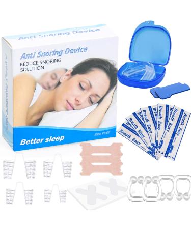 Orapink Anti-Snoring Devices 22-Piece Anti-Snoring Solutions Comfortable Sleep Can Be Used by Both Men and Women
