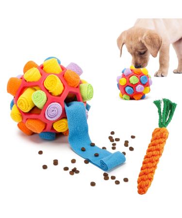 TWOPER Snuffle Ball for Dogs - Dog Toy Sniffle Interactive Treat Ball and Slow Feeder for Small Medium and Large Breed Dogs - Snuffle Mat for Dogs for Anxiety Relief and Boredom Busters