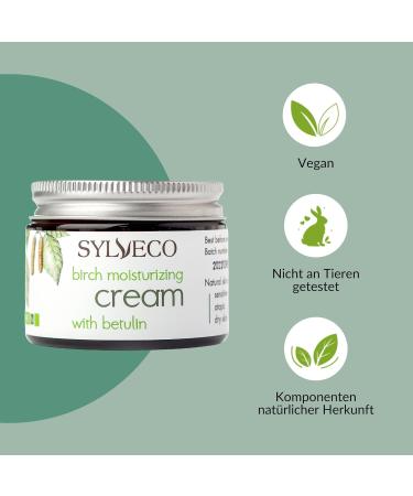 Sylveco Birch Face Cream with Betulin Moisturising Natural Ingredients 50ml Birch Night - Buy Online on GoSupps.com