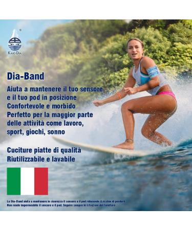 Dia Band Ultrad nn - Glucose Sensor Protection Bracelet for Freestyle Libre Medtronic Dexcom & Omnipod | Comfortable Reusable Diabetic Band XXXL (35-38 cm) - Buy Online on GoSupps.com