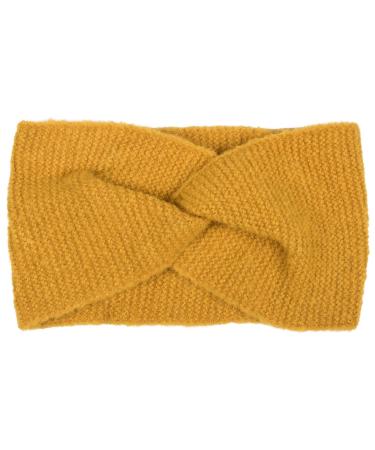 styleBREAKER ladies fine knit headband with twist knot warm winter hairband Headband 04026047 color: curry - Buy Online on GoSupps.com