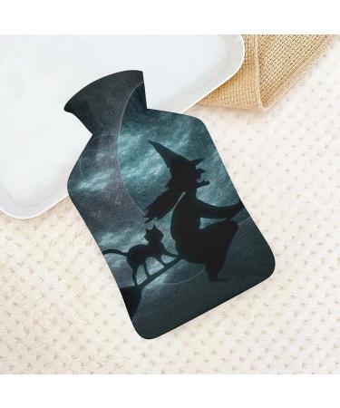 Witch Hot Water Bottle with Plush Cover - Bed Warmer for Adults & Children | 26.5x15.3cm | International Shipping - Buy Online on GoSupps.com
