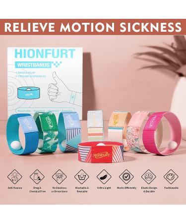 Nausea Relief Wristbands for Motion Sickness - 2 Pairs Large, Anti Nausea Bracelets for Pregnancy & Travel (Cruise, Plane), Adults & Kids - Buy Online on GoSupps.com