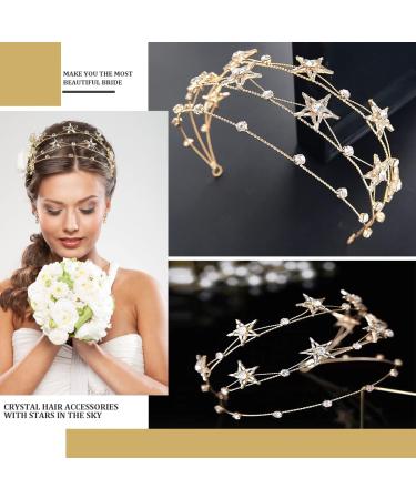 FERCAISH Rhinestone Crystal Crown | Wedding & Bridal Headpiece for Women | Princess Crown for Christmas, Photography & Parties - Buy Online on GoSupps.com